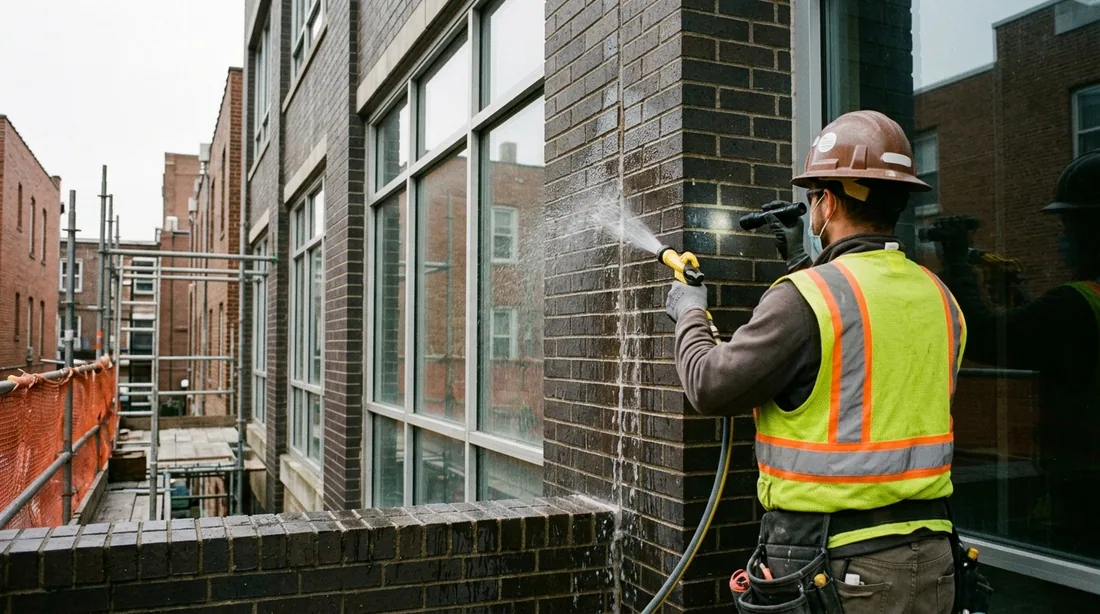 Spray testing suspect areas to confirm the leak path before and after work — Toledo, OH